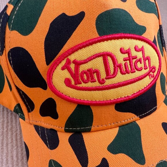 Orange Camo Von Dutch Hat - Picture 2 of 7